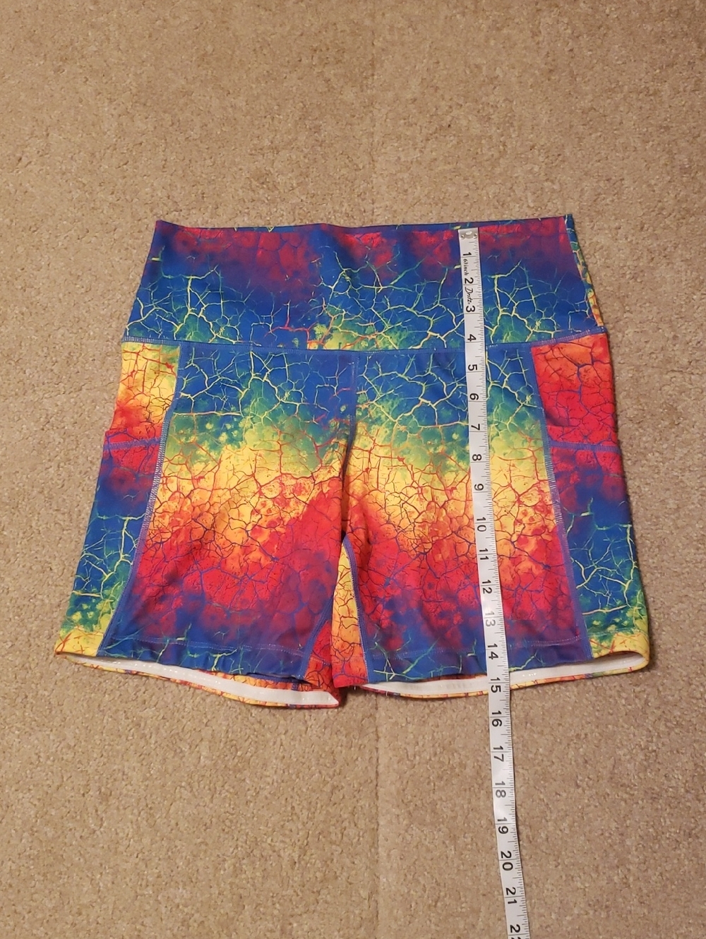Constantly Varied Gear Tropic Like It's Hot Women's Cracked Rainbow Shorts - Picture 9 of 12
